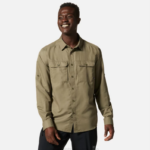 hombres tapas piedra verde Mountain Hardwear camisa de manga larga cañón 84RX324