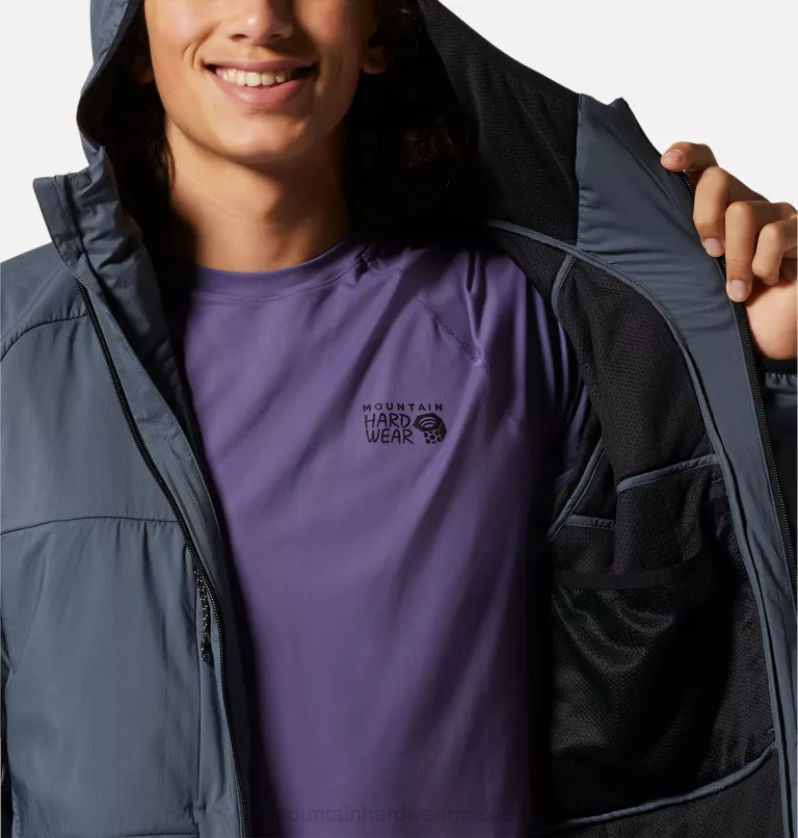 hombres tapas pizarra azul Mountain Hardwear chaqueta abrigada kor airshell 84RX107 - Image 7