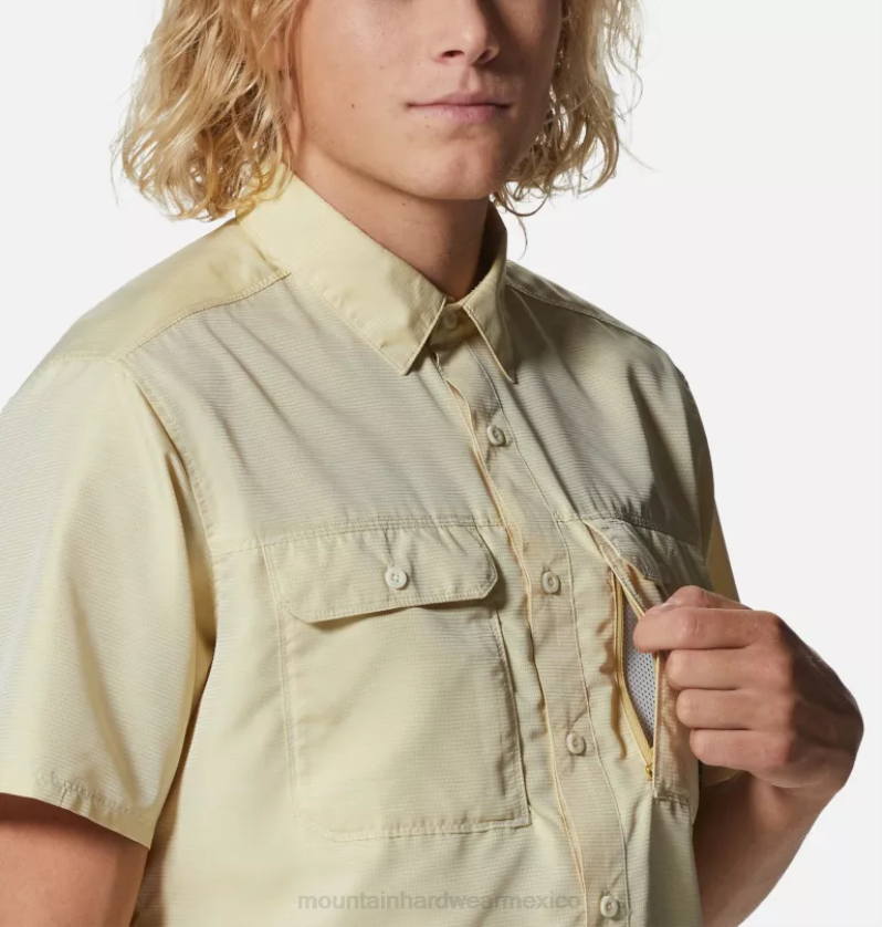 hombres tapas pradera Mountain Hardwear camisa de manga corta cañón 84RX328 - Image 3