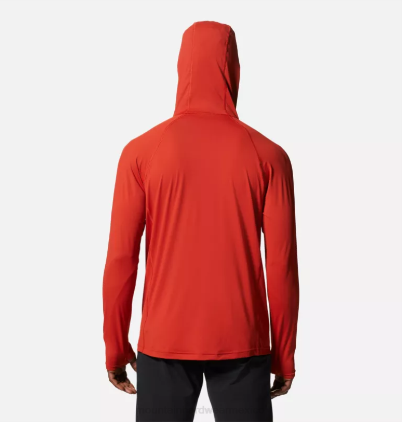 hombres tapas rojo desierto Mountain Hardwear sudadera con capucha del lago del cráter 84RX61 - Image 2