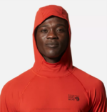 hombres tapas rojo desierto Mountain Hardwear sudadera con capucha del lago del cráter 84RX61 - Image 3