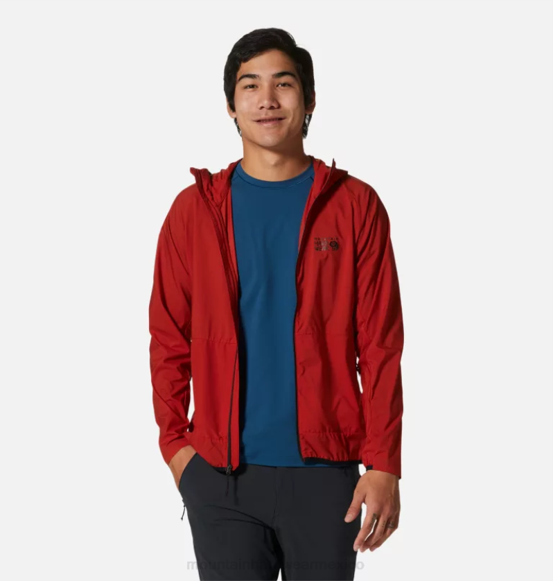 hombres tapas rojo desierto Mountain Hardwear sudadera con capucha kor airshell 84RX94 - Image 4