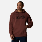 hombres tapas tierra arcillosa Mountain Hardwear sudadera con capucha y logo mhw 84RX141