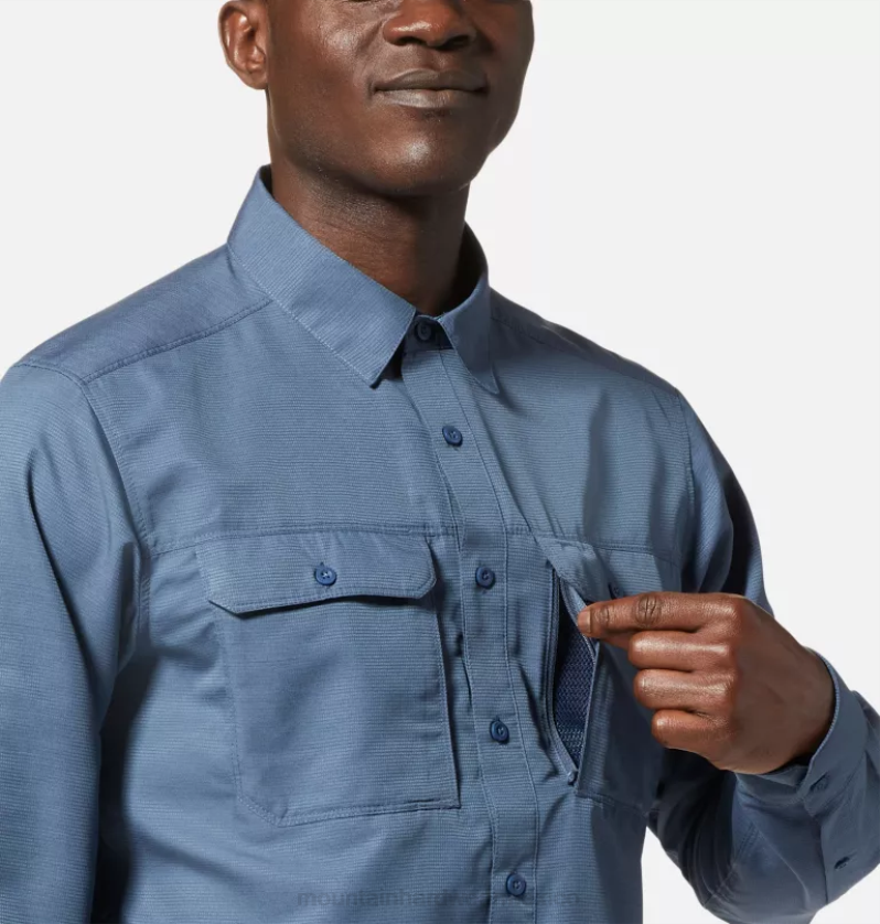 hombres tapas zinc Mountain Hardwear camisa de manga larga cañón 84RX320 - Image 6