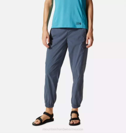 mujer fondos pizarra azul Mountain Hardwear jogging dynama de tiro alto 84RX580