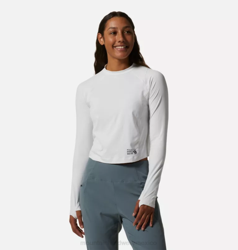 mujer tapas Banco de niebla Mountain Hardwear crop de manga larga Crater Lake 84RX607 - Image 1