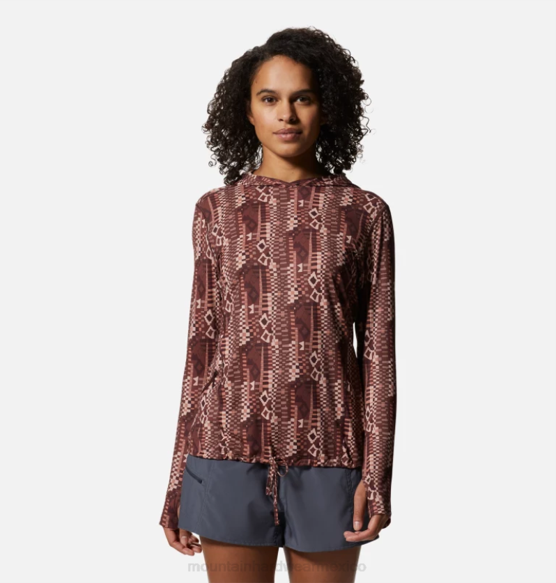 mujer_tapas_estampado_geografico_de_pasas_lavadas_mountain_hardwear_sudadera_con_capucha_de_manga_larga_del_lago_del_crater_84rx591.png mujer tapas estampado geográfico de pasas lavadas Mountain Hardwear sudadera con capucha de manga larga del lago del cráter 84RX591 - Image 1