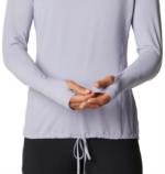mujer tapas gris escarcha Mountain Hardwear sudadera con capucha de manga larga del lago del cráter 84RX593 - Image 3