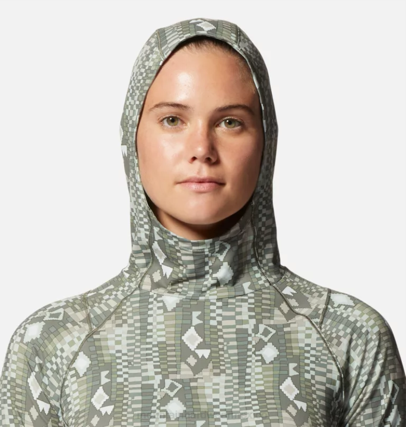 mujer tapas impresión mantis geos Mountain Hardwear sudadera con capucha activa crater lake 84RX610 - Image 3
