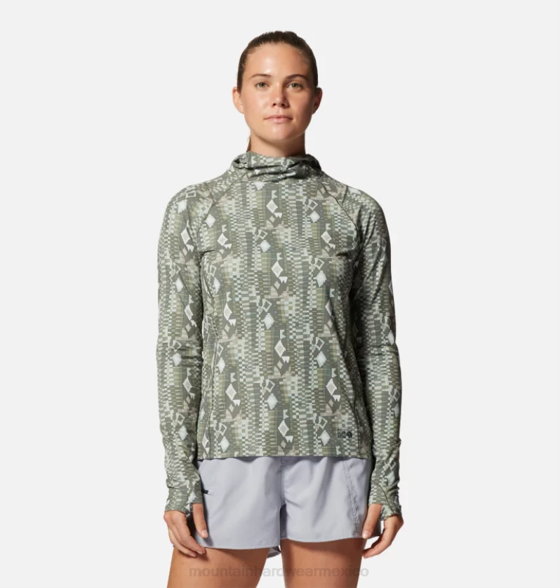mujer tapas impresión mantis geos Mountain Hardwear sudadera con capucha activa crater lake 84RX610 - Image 1