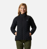 mujer tapas negro Mountain Hardwear chaqueta ligera elástica 84RX536